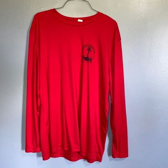 Sport Tek Happy Harbor Marina Long Sleeve Moisture Wicking Red Size XXL EUC - Picture 3 of 8
